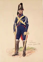 Elitsoldat i det kejserliga gardet under Cent-Jours.